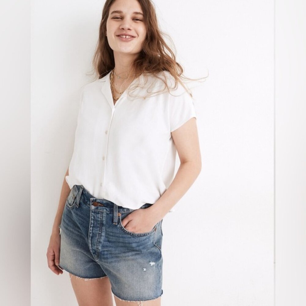 NWT MADEWELL THE DADJEAN‎ SHORT in Castlewood Wash: Distressed Edition Size 26